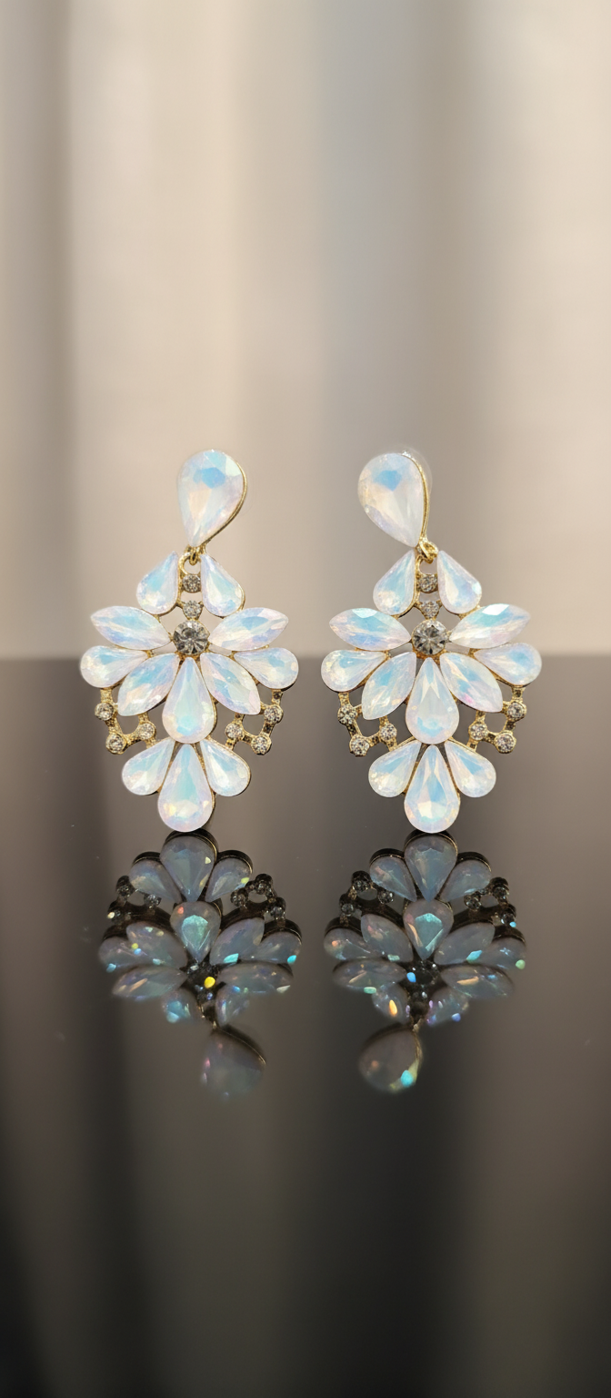 Opalescent Bloom Chandelier Earrings aurelia.thegoldenone