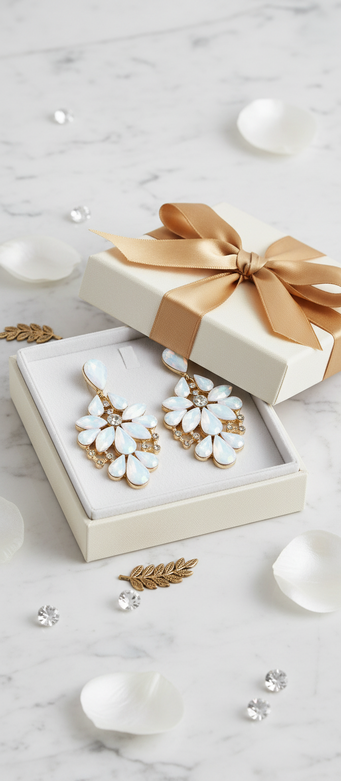 Opalescent Bloom Chandelier Earrings aurelia.thegoldenone